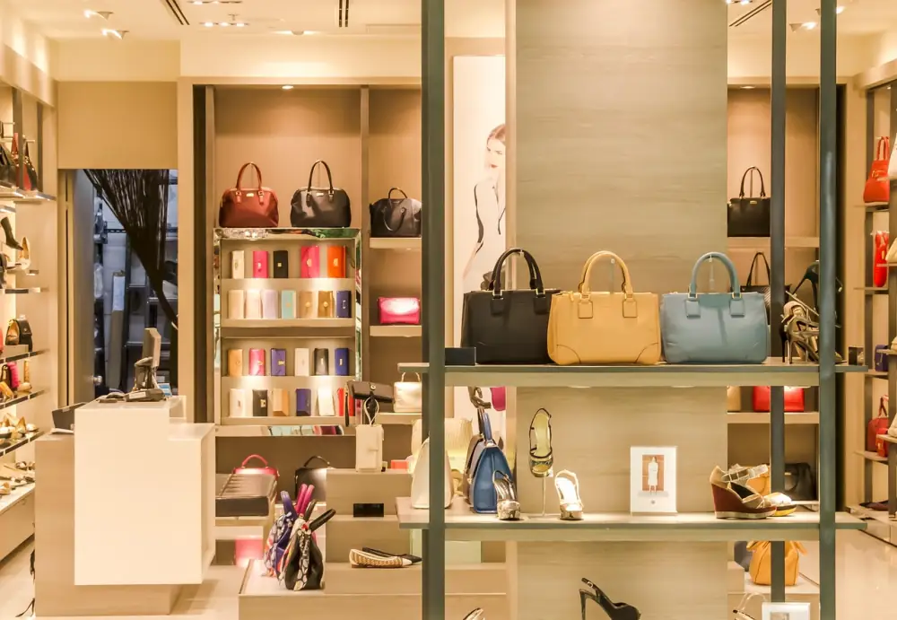Boutique mit Modeauslagen — Plattform-Wahl entscheidet über Skalierbarkeit des Shops