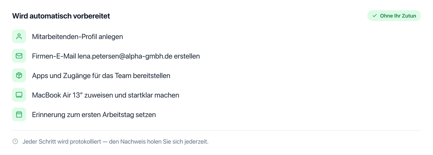 Kjello-Portal, Liste „Wird automatisch vorbereitet